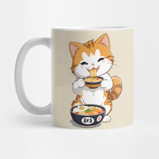 Cute Cat Eats your Ramen! Mug